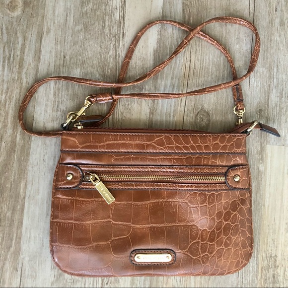Anne Klein Bags Anne Klein Faux Alligator Crossbody Bag Excellent